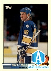 1990-91 Topps Team Scoring Leaders Brett Hull #2 St. Louis Blues